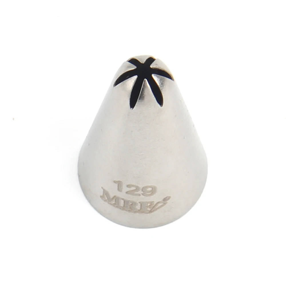 MRF 1PCS Stainless Steel 304 Small Size Pastry Drop Flower Icing Nozzle Cake Decorating Piping Tips #129