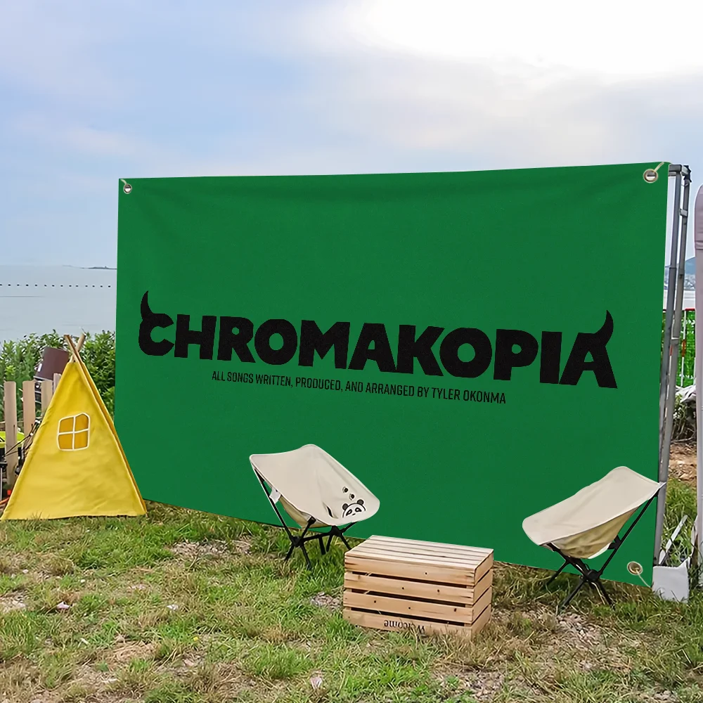 C-CHROMAKOPIA Tyler The Creator flag For Picnic Party Art Home Decoration Outdoor Camping Banner