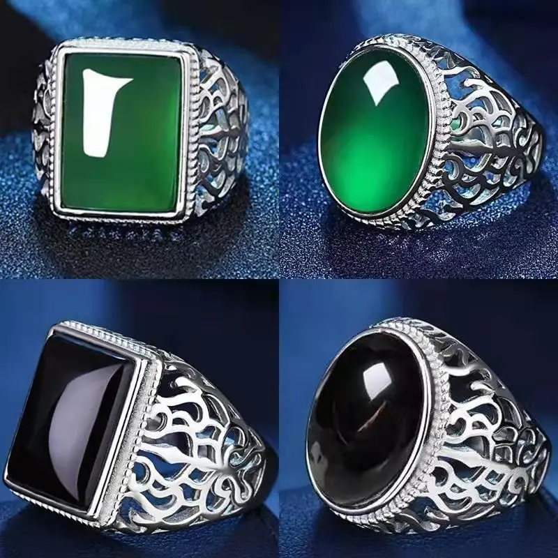 Men's Fashion Rings Simple Accessories Golden Trend Design Suitable for Fashionable Men's Accessories