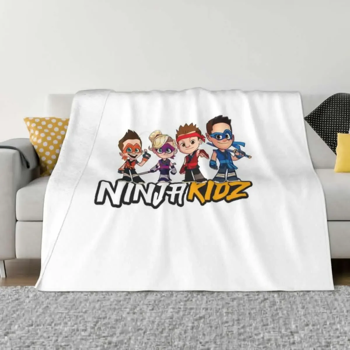 

Ninja Kidz TV Throw Blanket Luxury Throw Multi-Purpose Luxury Bed Fashionable Blankets