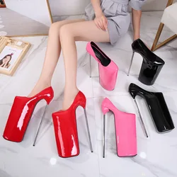SDTRFT New Designer Stilettos platform Crossdresser 30cm Ultra High Thin heels Girl's shoes woman Lolita Uniform Buckle pumps