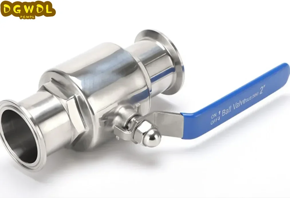 3/4" 1" 1-1/4" 1-1/2" 2" 304 Stainless Steel Sanitary Straight Ball Valve For Food Homebrew Diary Product 9/25/32/38/51mm