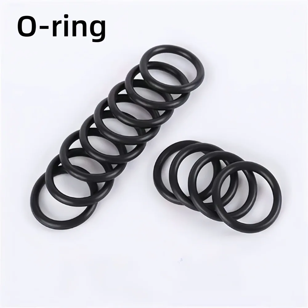 Black NBR Rubber O-Rings, CS 3.1mm Corrosion & Oil Resistant Gaskets, 10-350mm OD Round Seals for Faucets, Valves, Plumbing