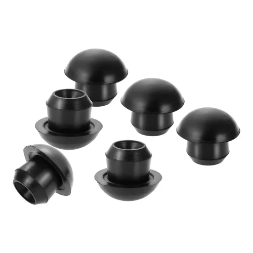 Imagen 1 del producto Tapones para conector de botella de suelo de 20 piezas, tapón de llenado de aceite para gato de piso, tapón de llenado hidráulico de goma negra para herramienta de reparación de orificios de depósito de aceite