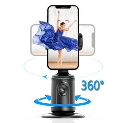 360° Auto Face Tracking Gimbal Smart Shooting Phone Holder Gimbal Stabilizer Selfie Stick for Vlog Live Video