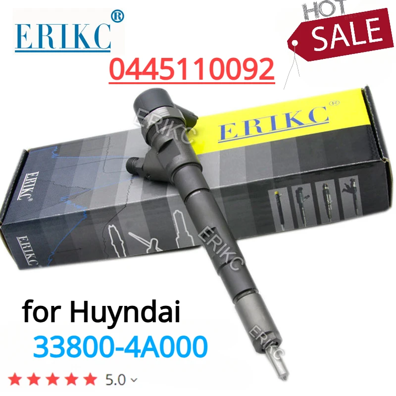 ERIKC 0445110092 Original Diesel Injection 0986435154 Common Rail Injector Set 0 445 110 092 for HUYNDAI 338004A000