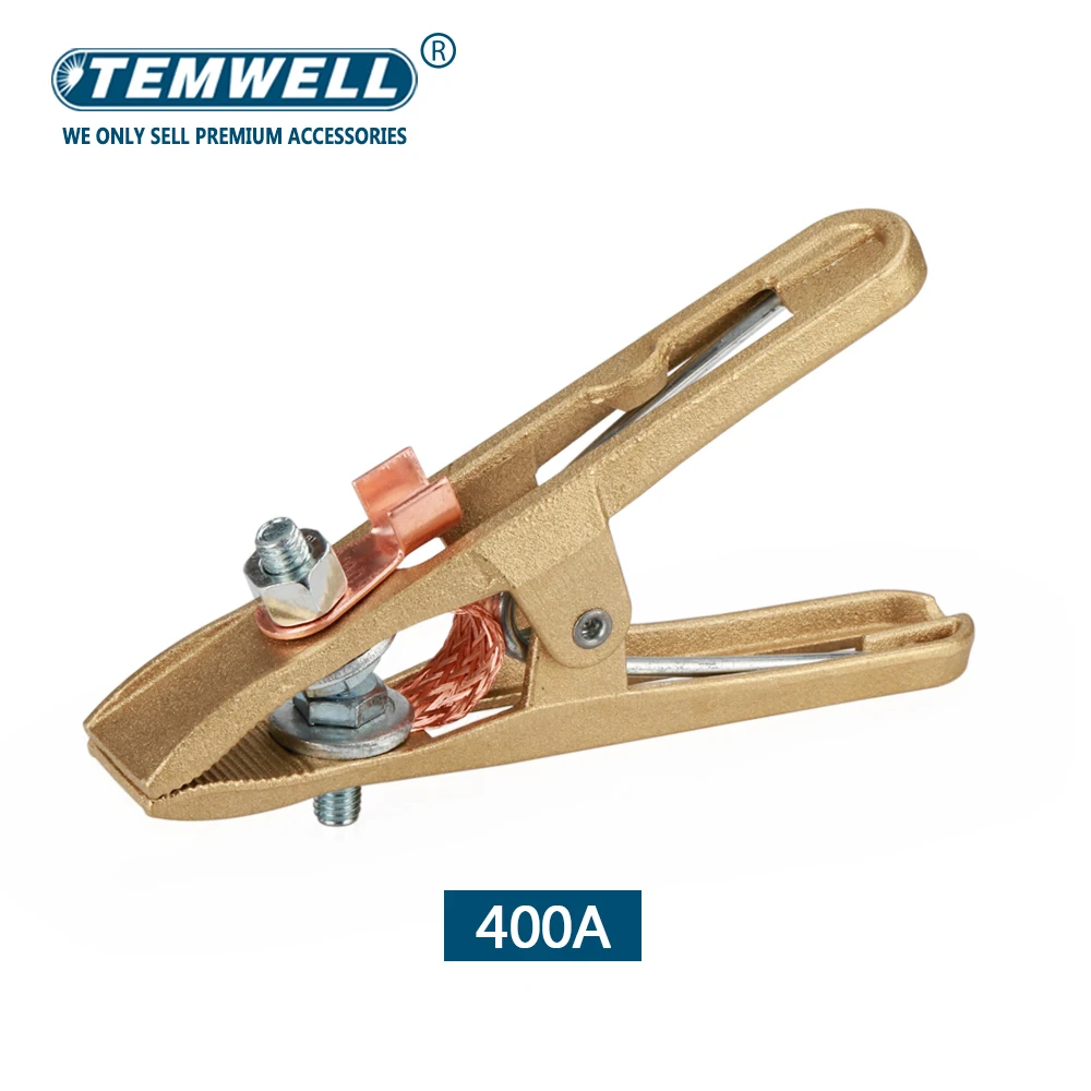 400A Ground Clamp Heavy Duty Earth Clamp for Welding/Cutting/Electrical Transaction Cable Holder Full Copper Body