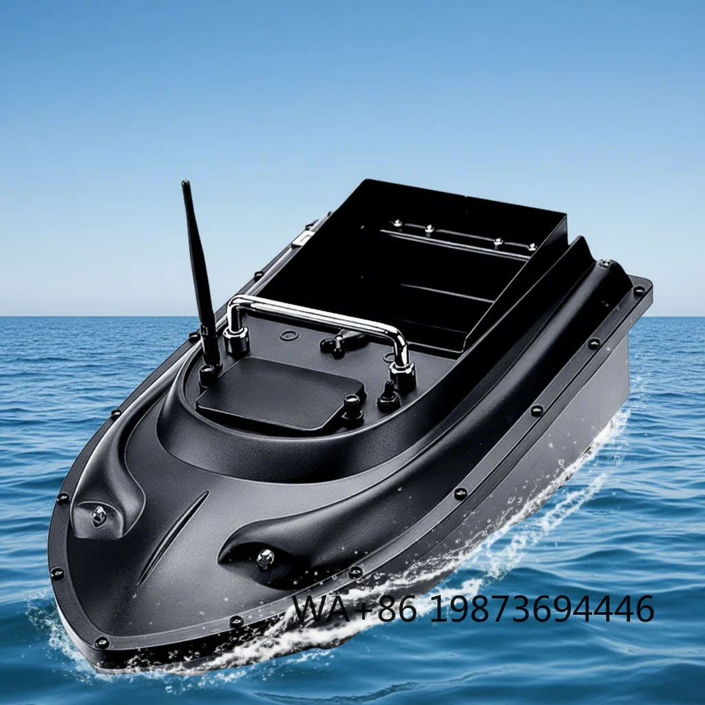 500m remote control bait boat, GPS positioning 1.0kg load one-click return baiting device with ABS housing