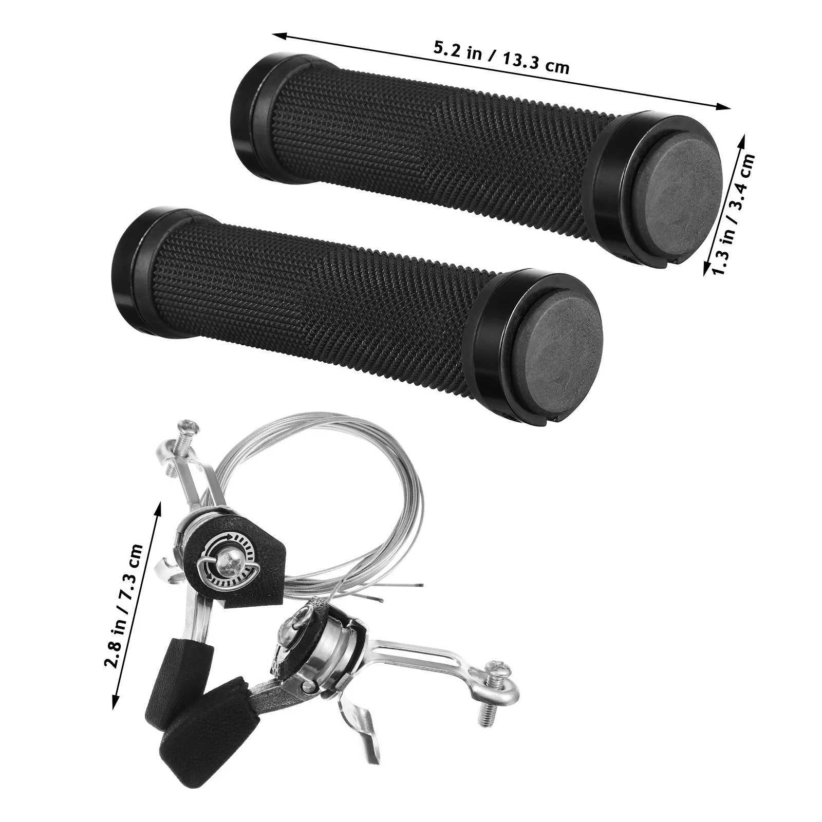 

1Set Bicycle Twist Shifters Handle Grips Professional Accessories for Speed Adjustment and Better Handling Bike Part
