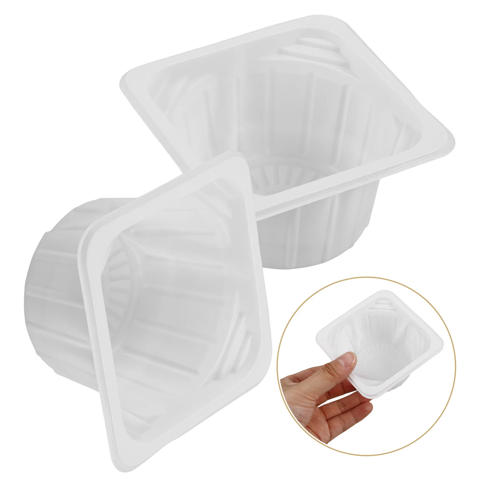 

50 pcs Carrier Tray Disposable Holder For Hot Cold Drinks Car Food Delivery Restaurants Cafes Takeout Tray Travel Holders No