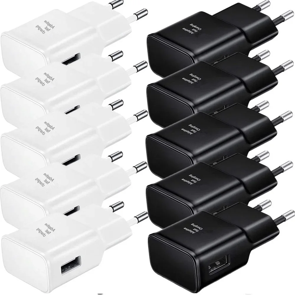 10Pcs 5V 2A 9V 1.67A Fast Quick Charging Eu US AC Home Travel USb Wall Charger Power adapters For Samsung S10 S20 S23 Htc lg