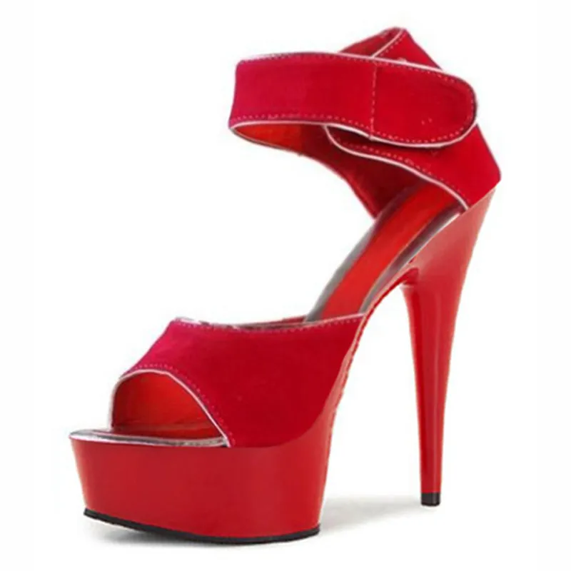 

Spring fashion Roman super high heel sandals, nightclub plus-size modeling performance, pole dancing 15-17-18 cm sandals