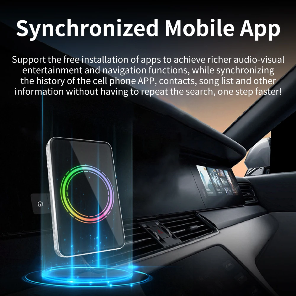 Android 13 TV Box Smart CarPlay Ai Box Wireless Carplay Android Auto المدمج في Play Store لسيارات YouTube Netflix OEM CarPlay #5