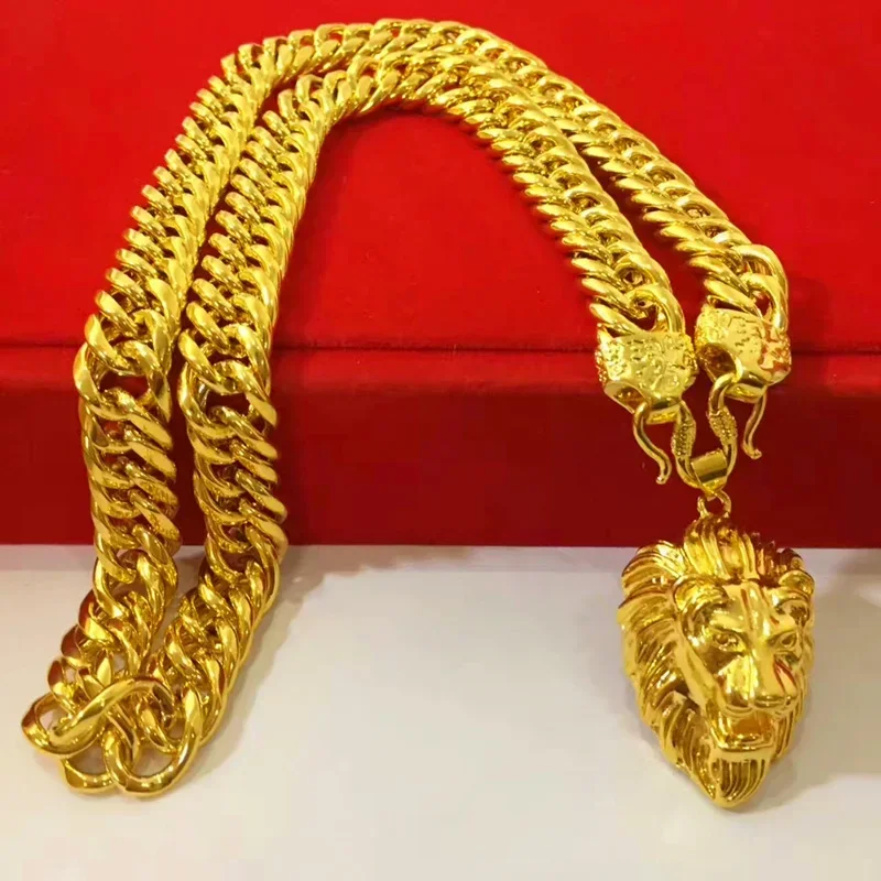 Collar puro de oro 999 chapado en oro 100%, colgante Guanyin de 18k, bola 999 hueca esmerilada de 24k, regalo para mujer