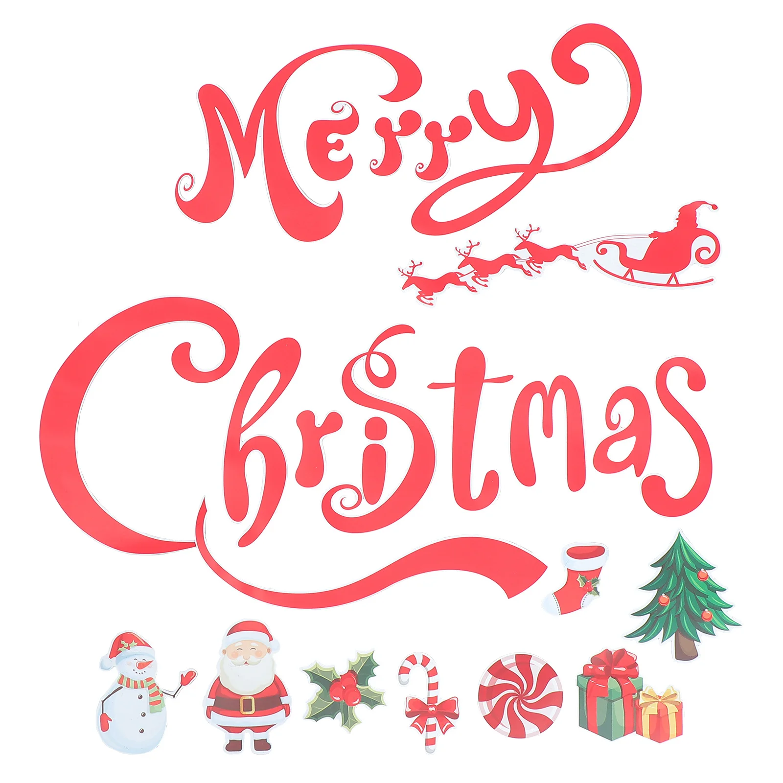 

1Set Magnetic Fridge Sticker Christmas Snowman Design Refrigerator Decor Kids Party Home Kitchen Decoration Xmas Gift