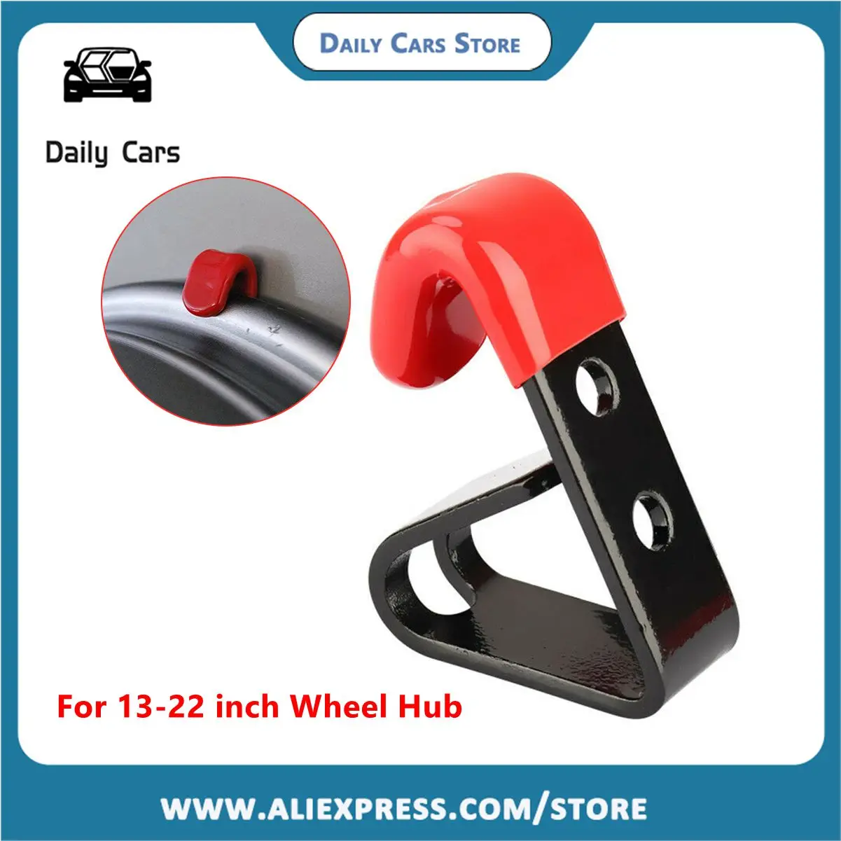 1Pcs Auto Tire Wheel Hub Hook Wheel Shop Display Stand Metal Holder Rack Wall Mounted Racing Auto Wheel Hub Hanging Hook