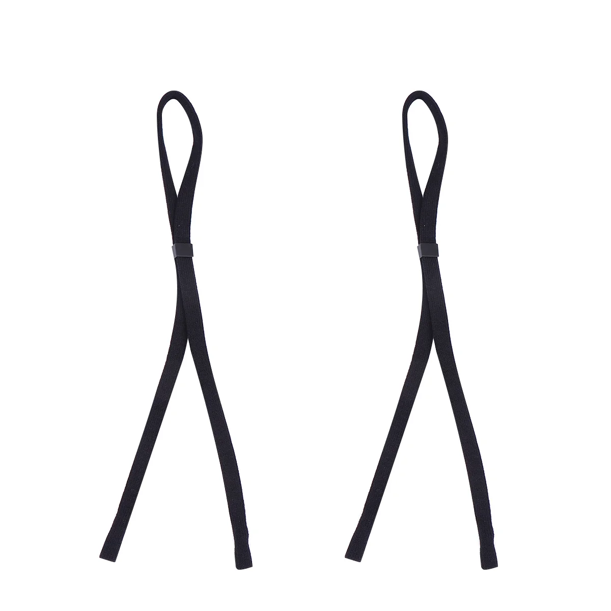 

BUTIFULSIC 2Pcs Adjustable Cotton Sunglass Strap for Sports Black