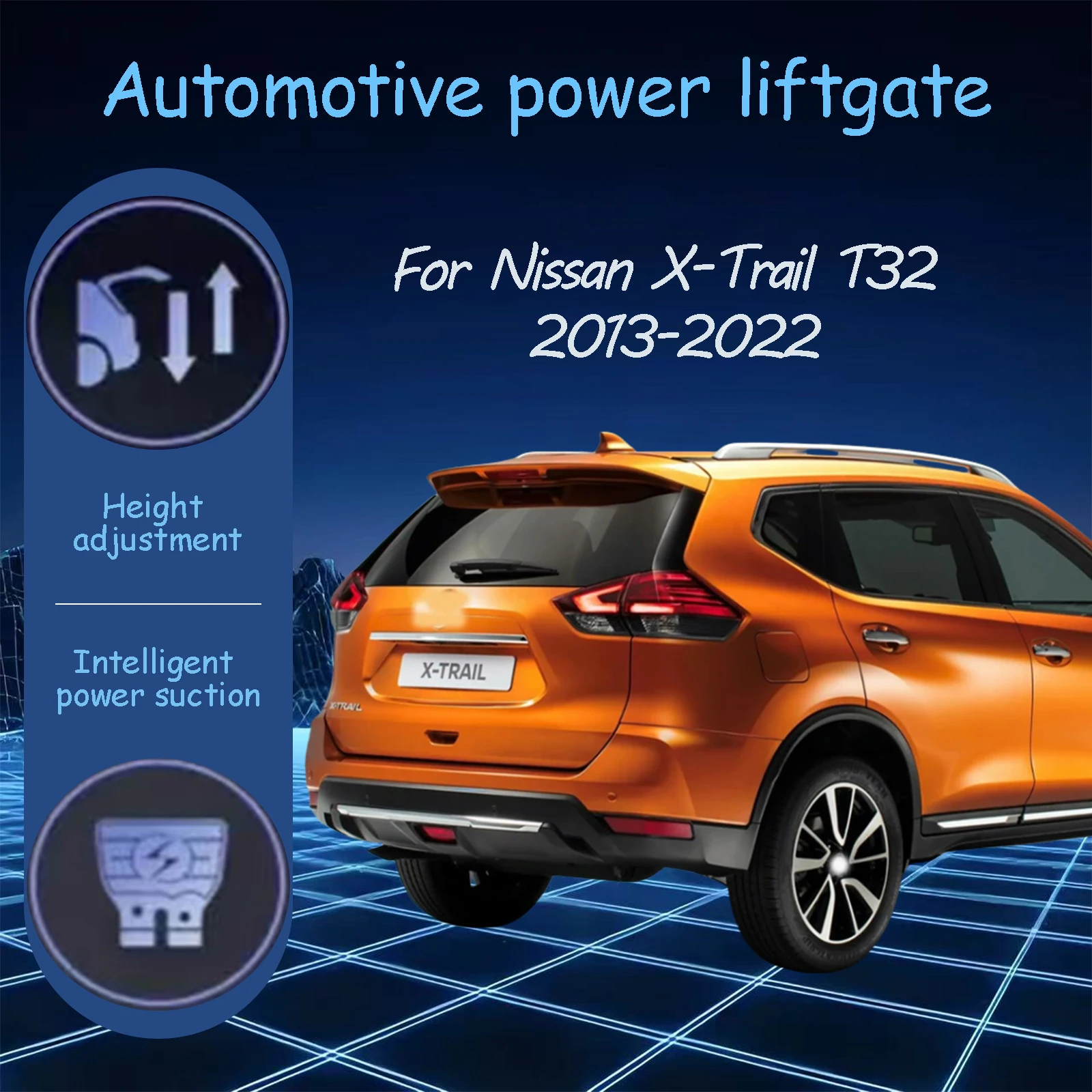 

Для Nissan X-Trail T32 2013-2022 электрические автоматические всасывающие замки задней двери, подходящие системы модификации багажника