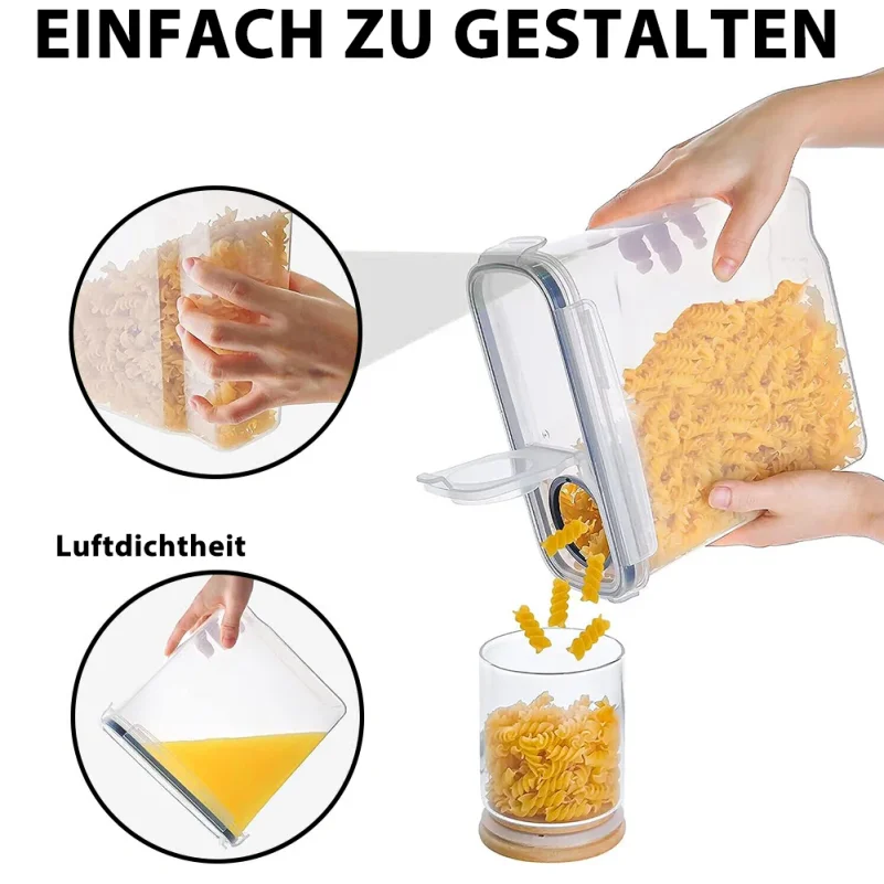 4'lü/8'li Gıda Saklama Kabı Se - Airtight Cereal Jar incelemesi ve fiyatı