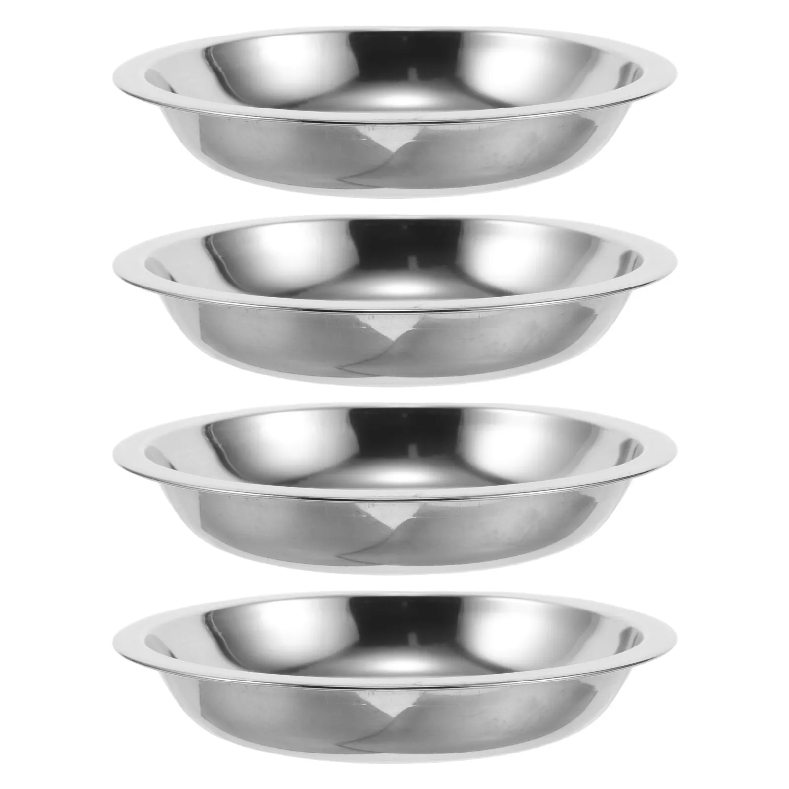 4 Pcs Electric Weighing Trays Jewelry Scale Pans Measuring Bowl Food Silver Digital Trinket