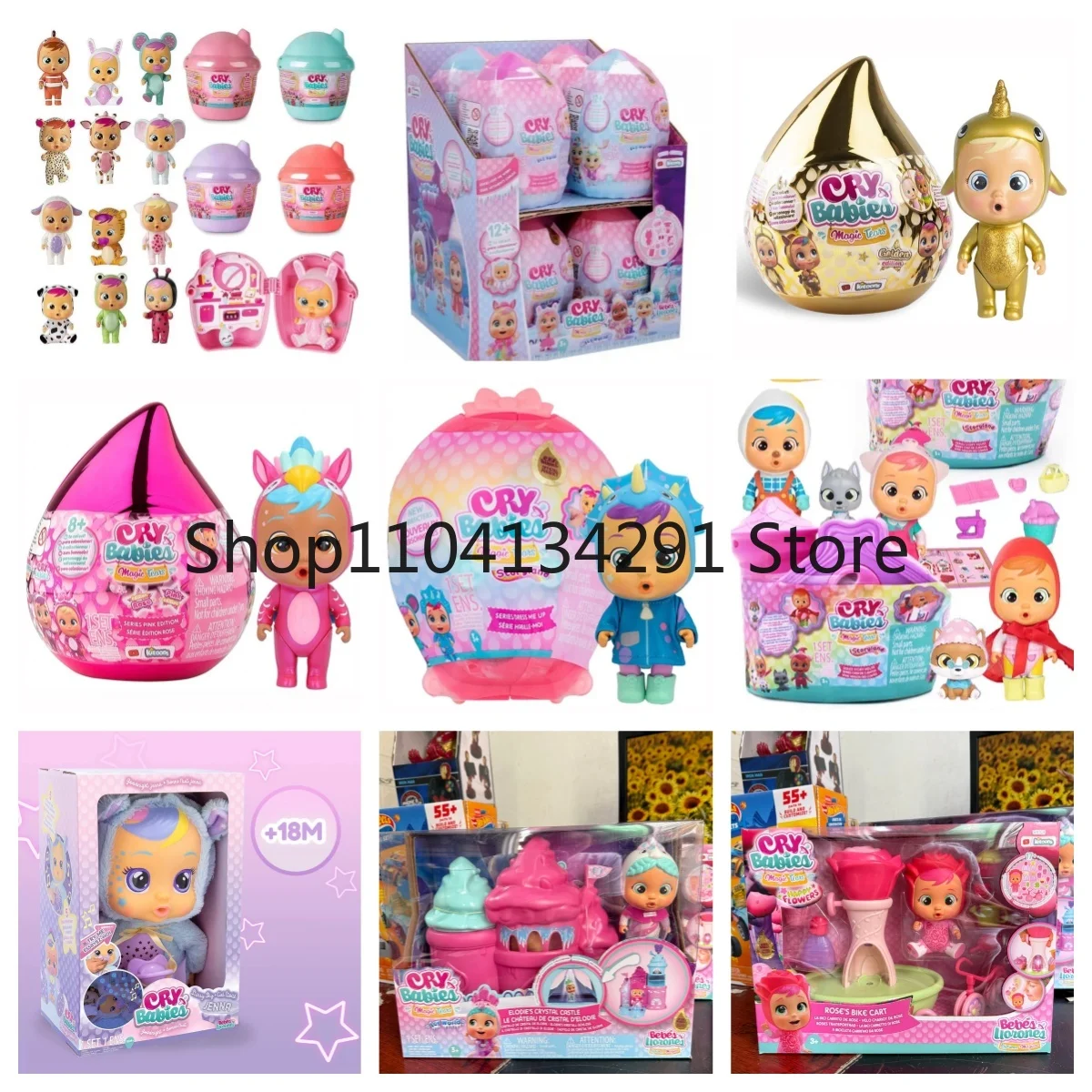 

Original Cry Babies Magic Tears Crying Doll Surprise Blind Box Girl Pretend Play Toy Figurine Model Birthday Gift