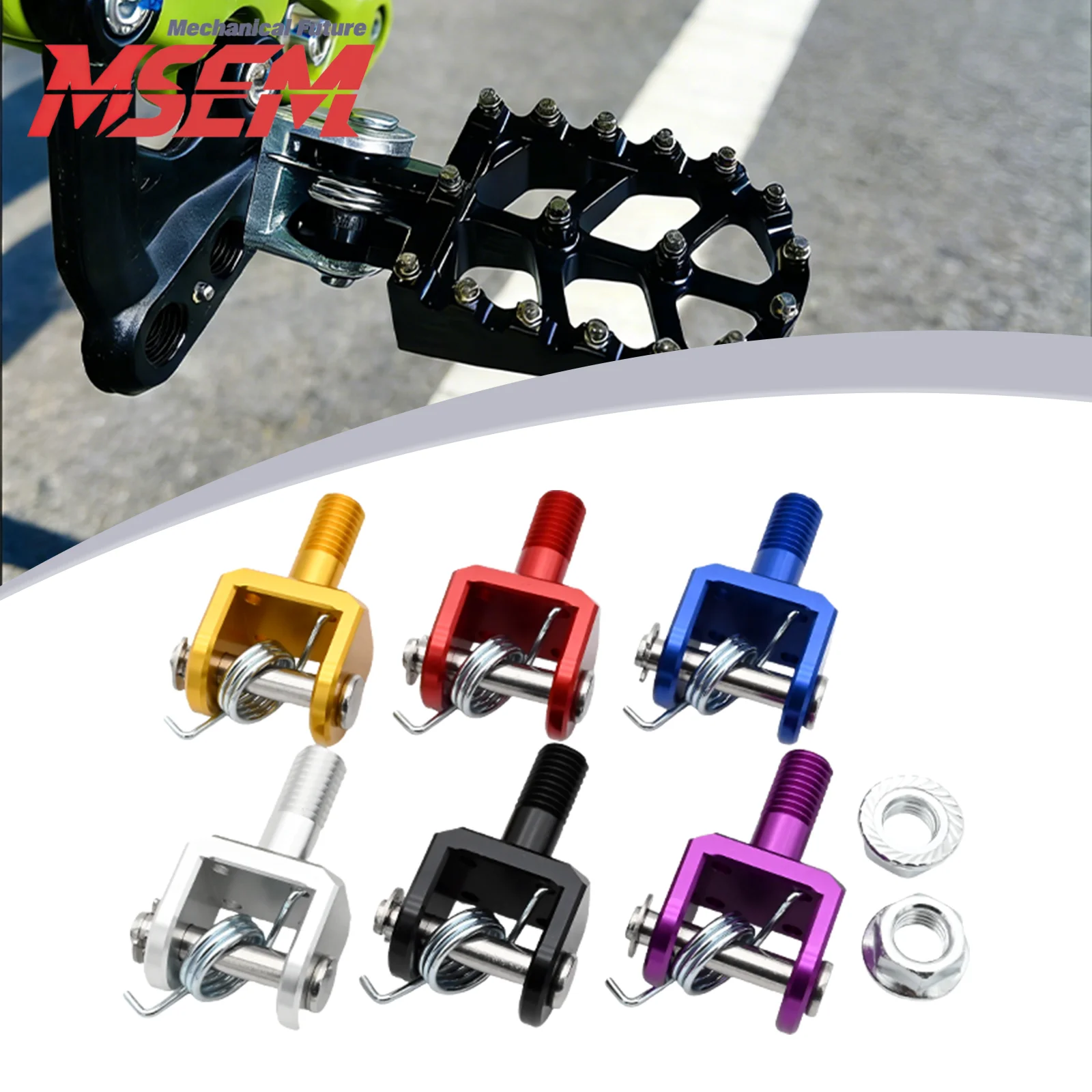 For SurRon Light Bee X/S Segway X160 X260 Light Bee X Pro Electric Dirt Bike Otorcycle CNC Footpegs Foot Pegs Connection Bracket