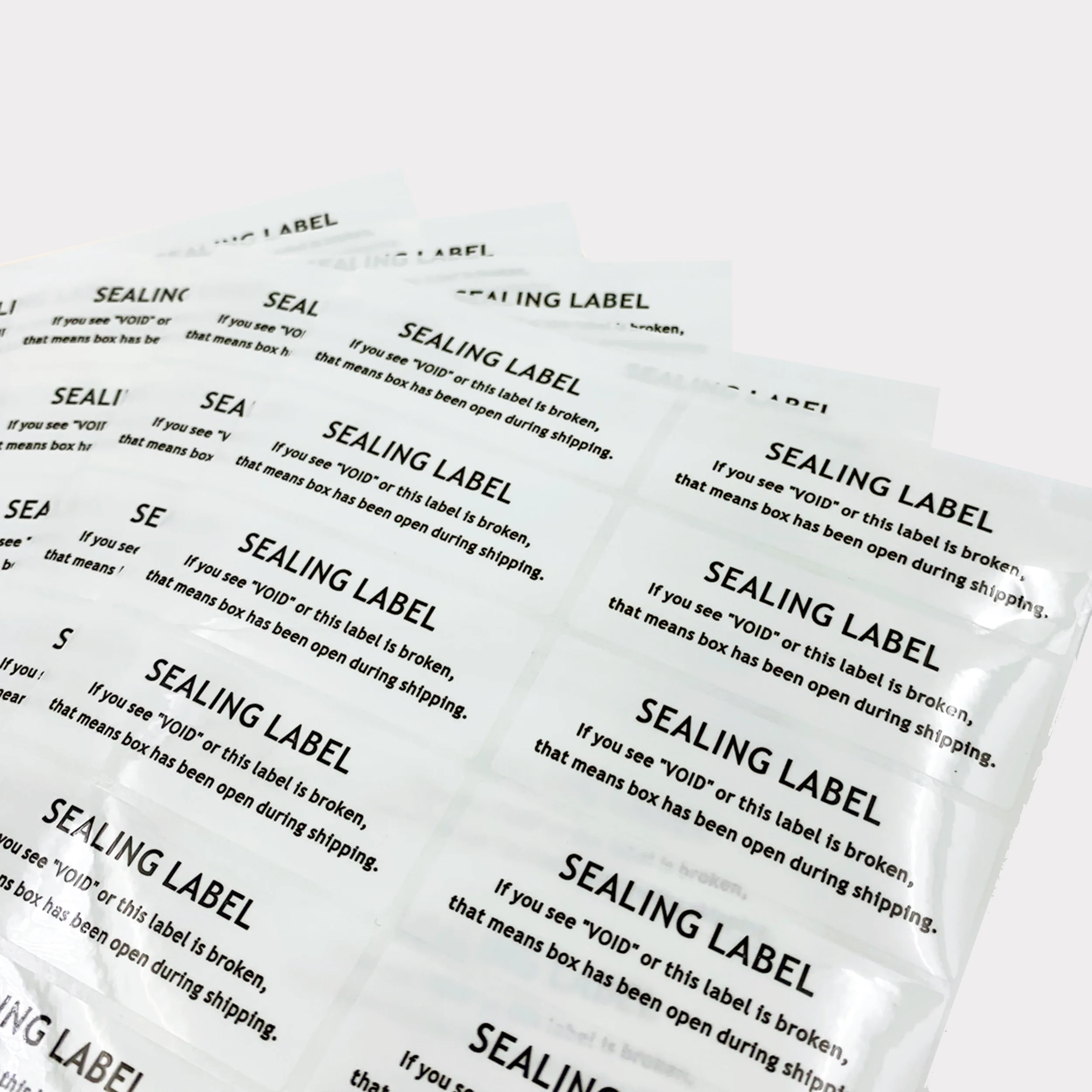 56/112pcs White Tamper-Evident Void Sealing Stickers, Business Sealing Label for Postal Packages Shipping Box Seals, Gift Seal