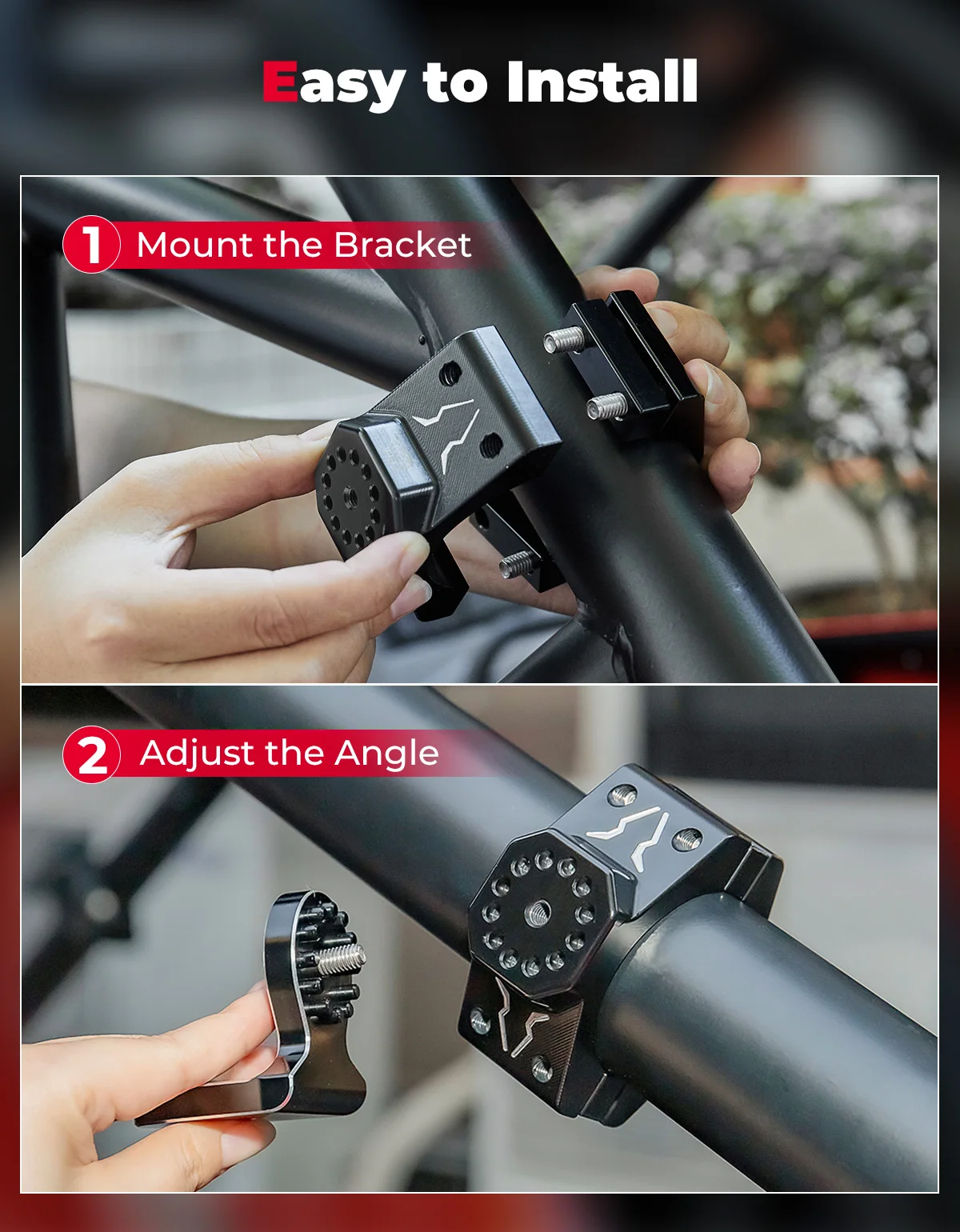 KEMIMOTO UTV ATV 3FT Spiral-LED-Peitschenlicht mit APP-Fernbedienung, IP67 wasserbeständig, kompatibel mit Polaris RZR für Can-Am X3 – Detail 19