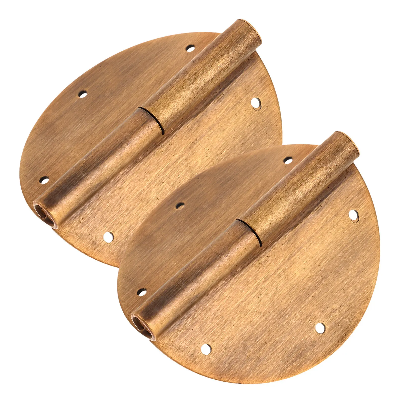 

2Pcs Heavy Duty Cabinet Hinges Chinese Style Brass Closet Hinges Vintage Decorative Design Stainless Steel Pin for Wardrobe Door