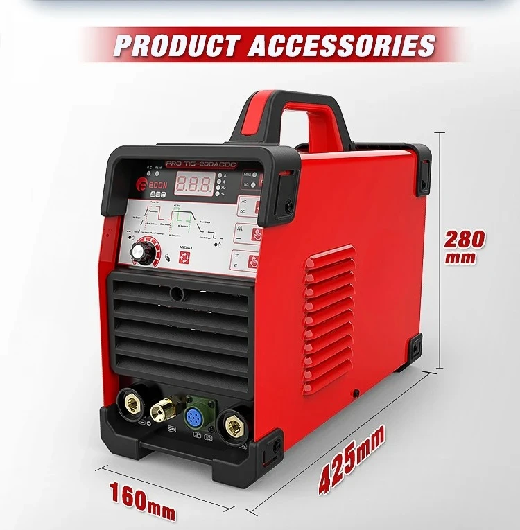 FOR TIG-200  PULSE ACDC  INVERTER Aluminum Tig Welding Machine Stainless De Soldar TIG  WELDER