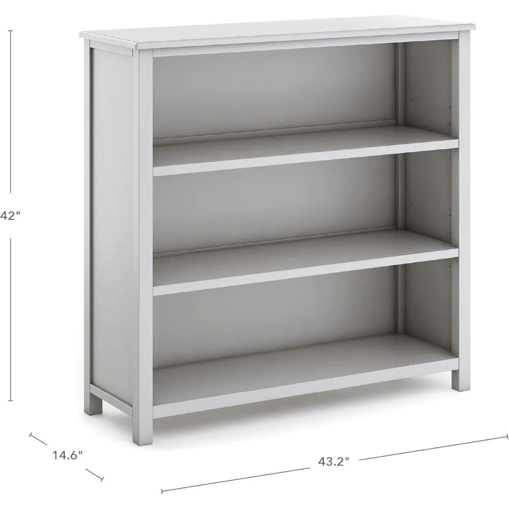 Organizer Bookcase Gray: Wooden Storage Organizer Cubby for Kid's Playroom and Bedroom Bookcases & Cd Racks Book Shelf Living