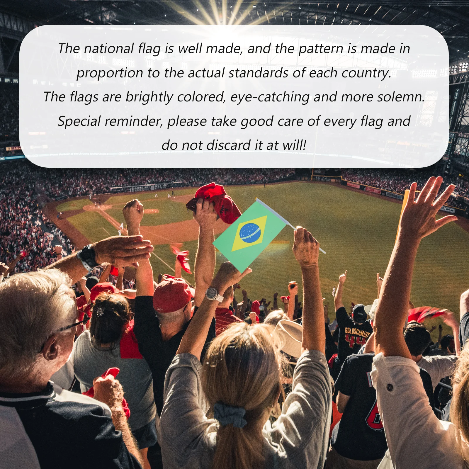 

50 Pcs Hand Waving Flag with Stick Flags Small Mini Football Handheld for Decorations