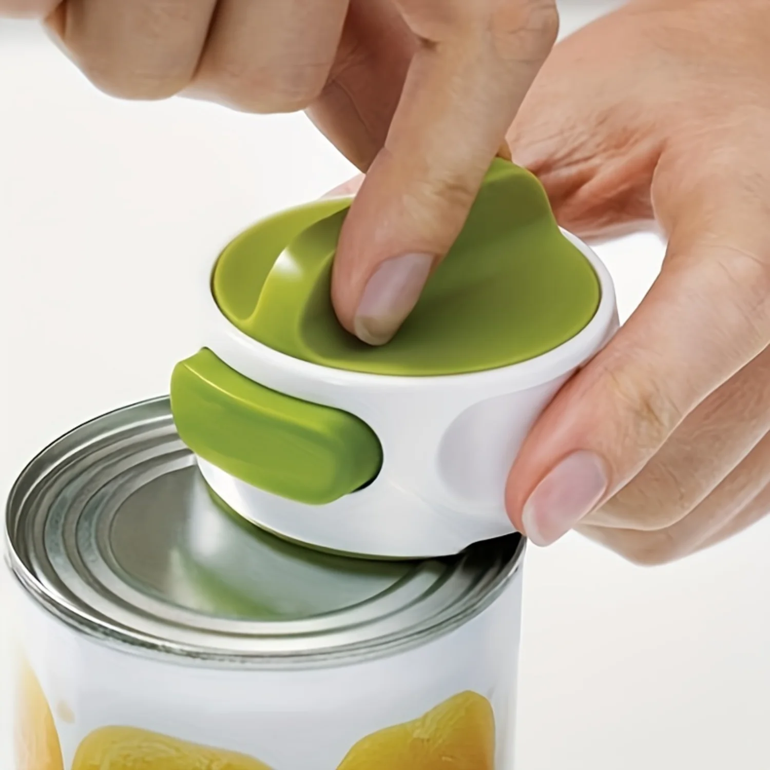 Easy-Grip Stainless Steel Can Opener - Seniors & Arthritis friendly compact design