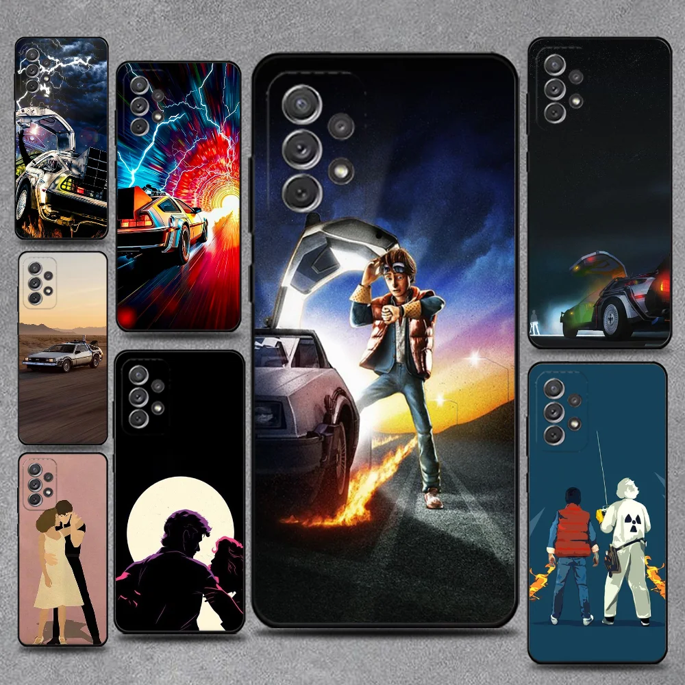 

Retro Back To The Future Phone Case For Samsung S25,S24,S21,S22,S23,S30,Ultra,S20,Plus,Fe,Lite,Note,10,9,5G Black Cover