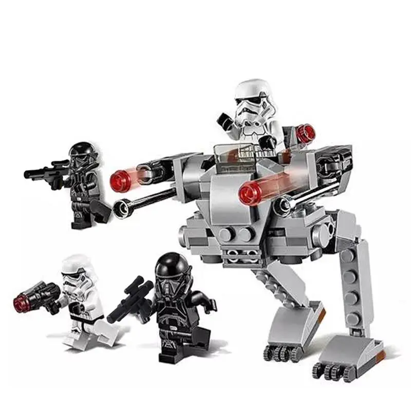 Kompatibel mit Star Wars Stormtrooper Clone Trooper Battle Pack Minifiguren-Bausteinen, Kampfset für erwachsene Sammler