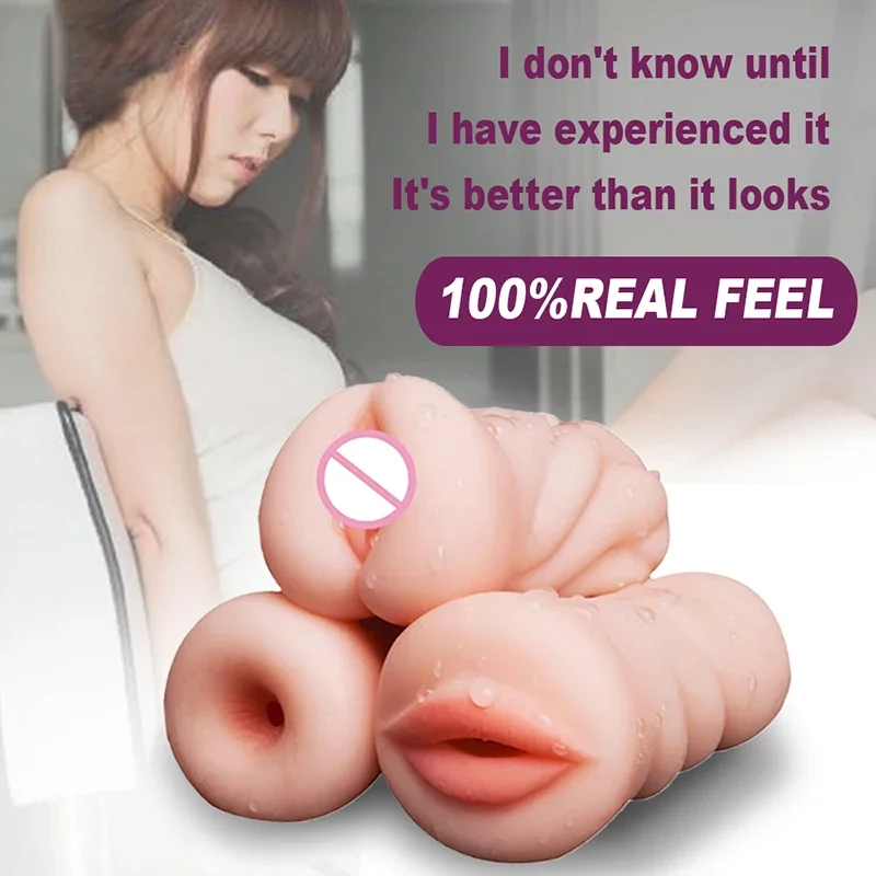 Male Masturbator Pocket Pussy Cup Soft Sex Doll Sex Toys For Men Realistic Vagina And Anal Sex Sucking Machine Penis Trainer