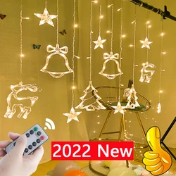 Guirlande lumineuse à LED pour noël et nouvel an, guirlande lumineuse féerique, luminaire décoratif d'extérieur, idéal pour une fête, un mariage ou le nouvel an