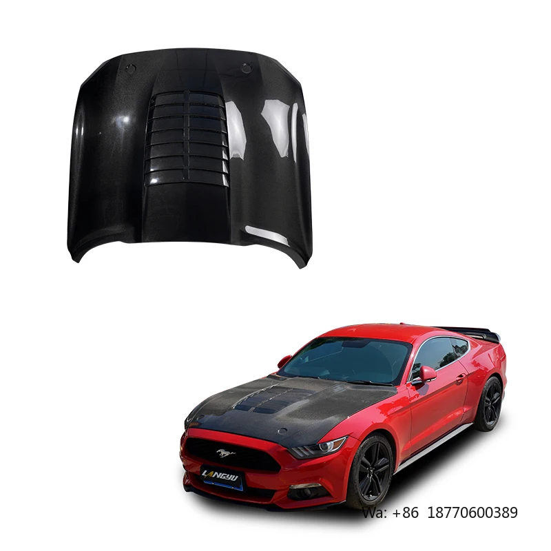 

2015-2023 Auto Body Systems Front Hood for Ford Mustang GT500 Design Carbon Fiber Engine Bonnet
