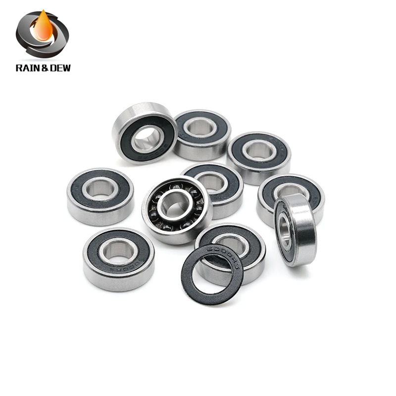 

Bearings 6000RS CB ( 1 PC) 10x26x8mm Bicycle Hub Wheel Chrome Steel Rings With Si3N4 Ceramic Balls Bearing 6000-2RS CB