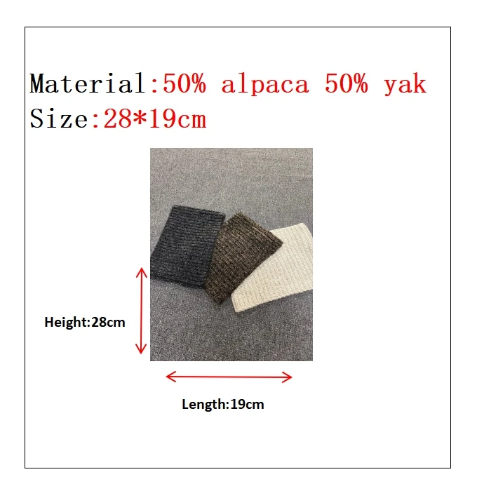 Maxdutti Southern French Retro Alpaca Wool Blended Knitted Scarf With Thick And Warm Yarn High Neck Collar Cover For Winter
