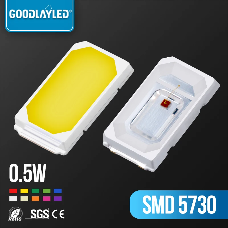 4000pcs SMD 5730 LED Diode Chip 0.2W 0.5W Warm White Red Green Blue Yellow Orange UV Purple Pink Light Beads Emitting