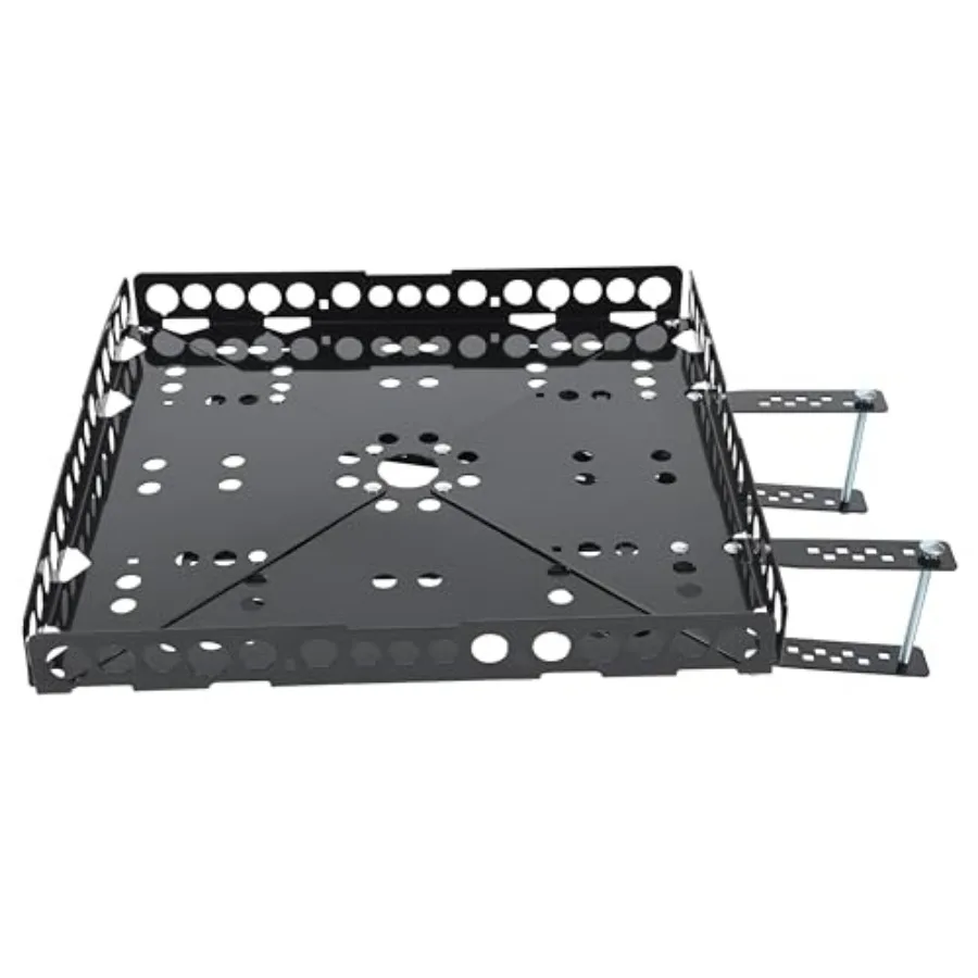 Kojem RV Bumper-Mounted Generator Cargo Carrier for Campers Trailers RV Rear Luggage Basket Rack Tray Kit Assembly Designed for