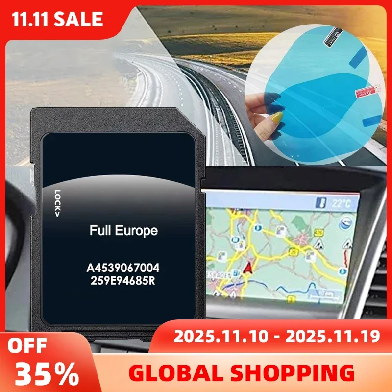 16 جيجابايت لسيارة الملاحة الرائعة والوسائط 453 mit الذكية 2023 بطاقة SD GPS كاملة أوروبا A4539067004 خريطة Sat Nav شحن مجاني