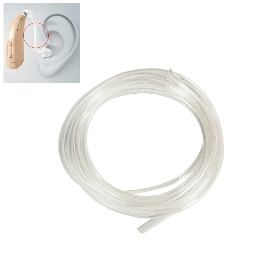 1Pc PVC Tube Tubing for BTE Hearing Aid Earmold Tube Tubing Transparent for Earmoulds DIY Earphones Hearing Aid Ear Health Care