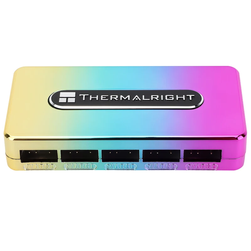 Thermalright-Hub de iluminação do ventilador, ventilador controlador de 10 portas, HUB ARGB ou RGB, RE V.A, 5V, 1To10