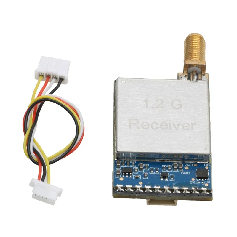 1PCS RX1264-CPB 1.2G VRX Module 12V 120mA FPV Wireless Video Receiver 64-Channel Button-Selectable Support NTSC/PAL Video Format