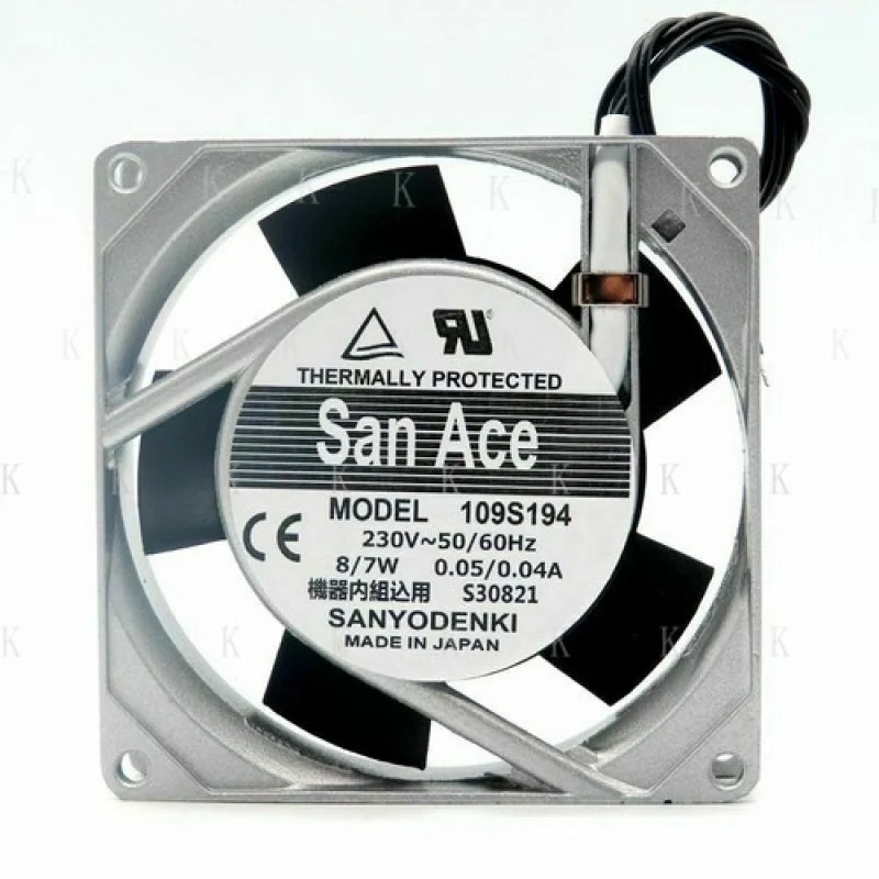 

C FOR SANYO 109S194 230VAC 8/7W 0.05/0.04A 92*92*25MM cooling fan