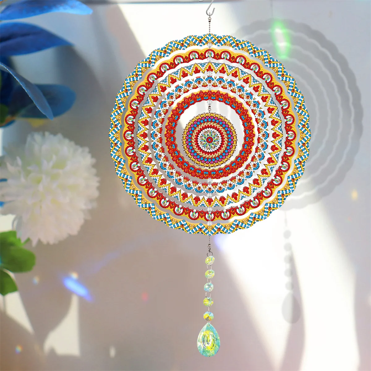 2024 New Diamond Painting Wind Chime DIY Colored Painting Art Diamond Set Living Room, Bedroom Furniture Decoration Gift