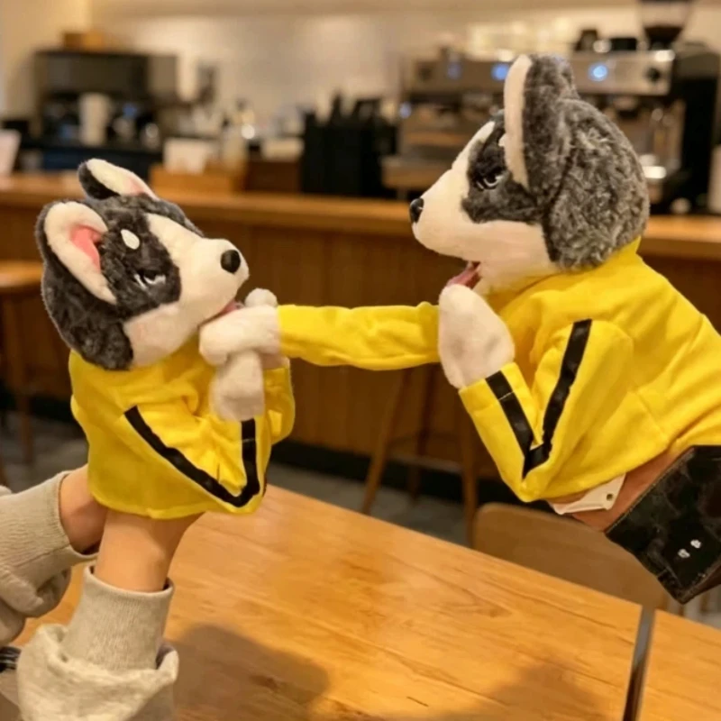 Husky Boxer Toy Funny Gloves Plush Interactive Vocal Doll Funny Toy Game Props Surprise Holiday Toys Gifts For Good Friends