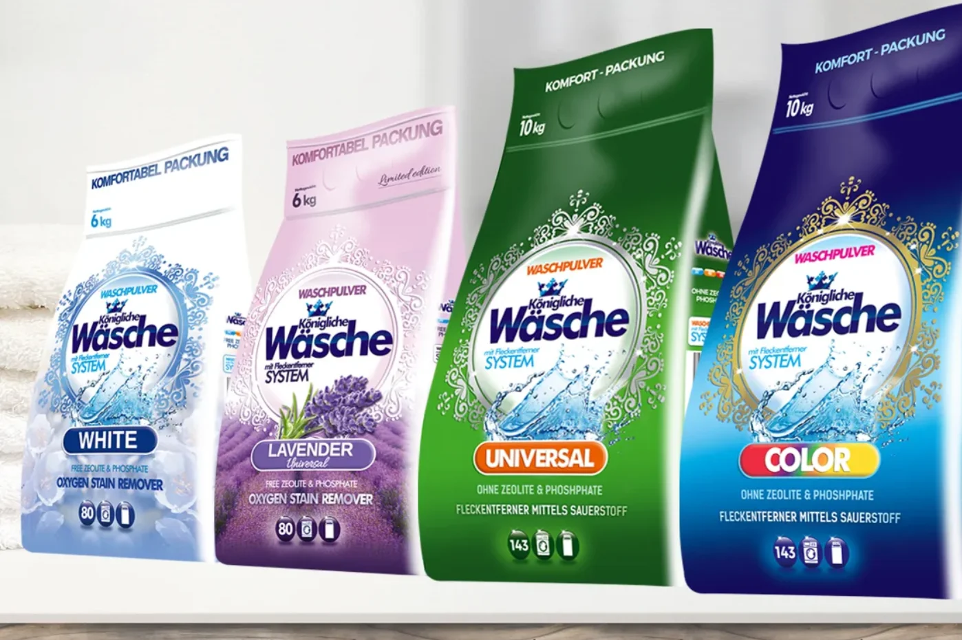 Königliche Wäsche German Color Washing Powder 10kg DE